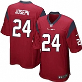 Nike Men & Women & Youth Texans #24 Joseph Red Team Color Game Jersey,baseball caps,new era cap wholesale,wholesale hats